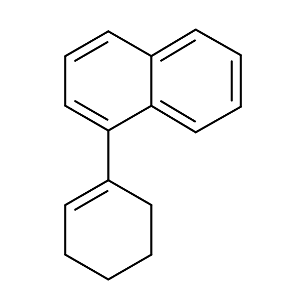 1-(1-Cyclohexen-1-yl)naphthalene structural formula