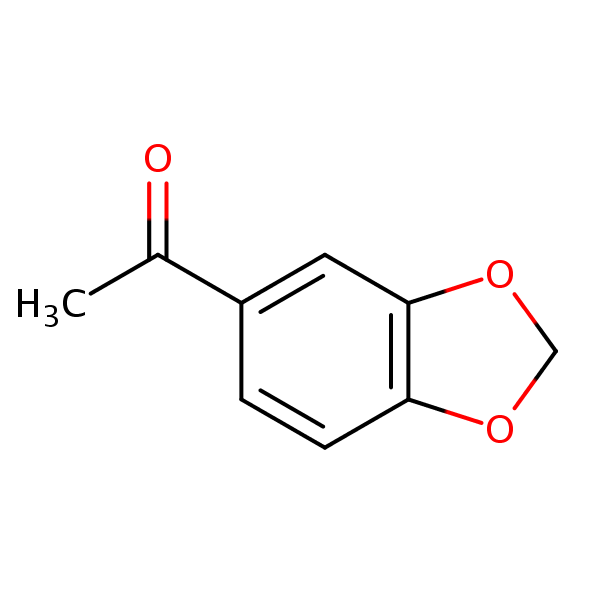 1-(1,3-Benzodioxol-5-yl)ethan-1-one structural formula