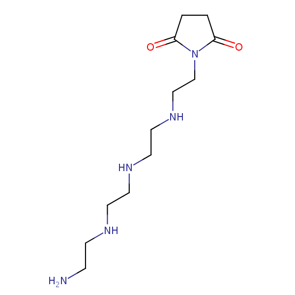 1-(2-((2-((2-((2-Aminoethyl)amino)ethyl)amino)ethyl)amino)ethyl)pyrrolidine-2,5-dione structural formula