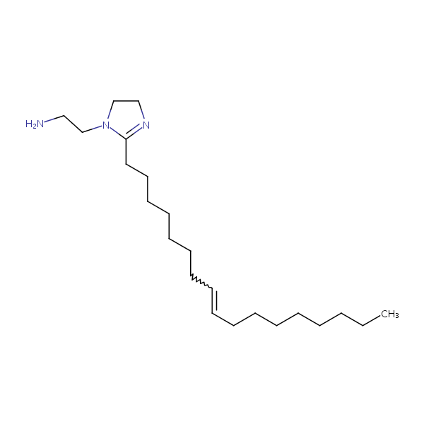 1-(2-Aminoethyl)-2-(8-heptadecenyl)-2-imidazoline structural formula