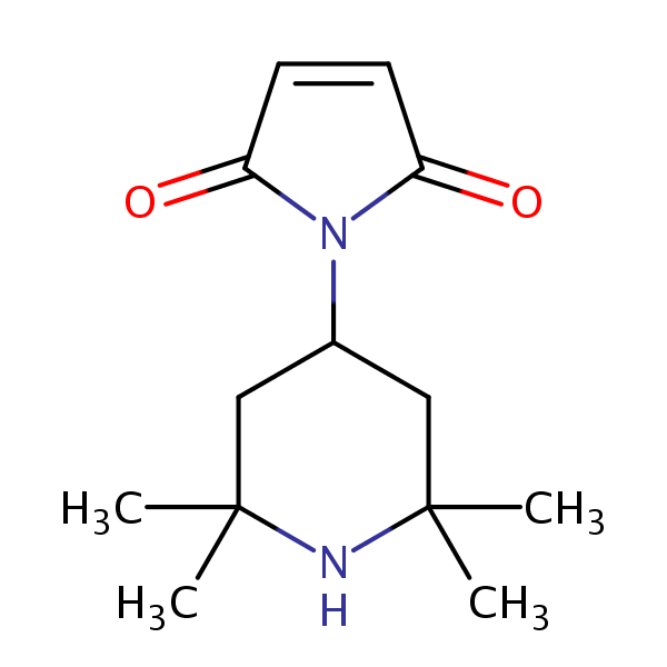 1-(2,2,6,6-Tetramethylpiperidin-4-yl)-1H-pyrrole-2,5-dione structural formula
