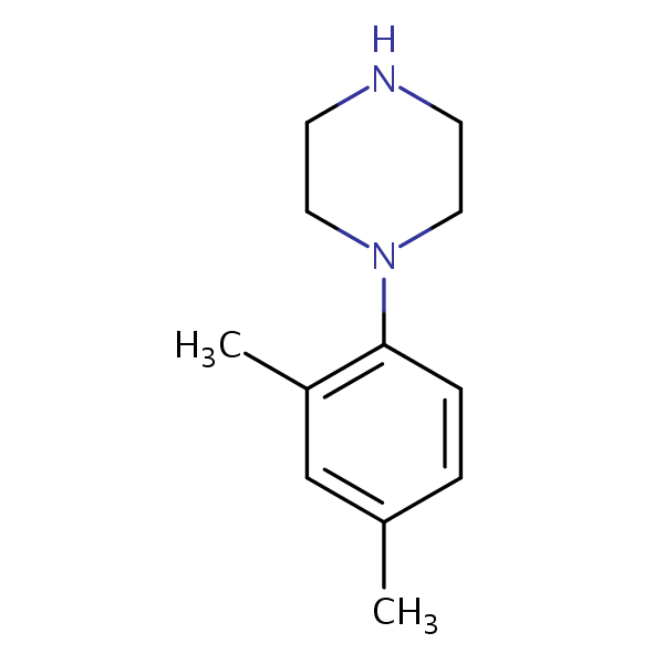 1-(2,4-Xylyl)piperazine structural formula