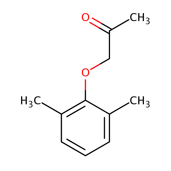 1-(2,6-Dimethylphenoxy)acetone structural formula