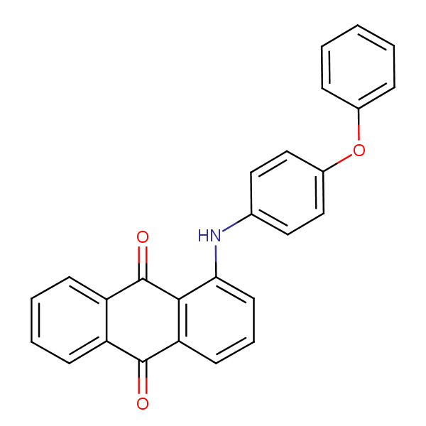 1-((4-Phenoxyphenyl)amino)anthraquinone structural formula