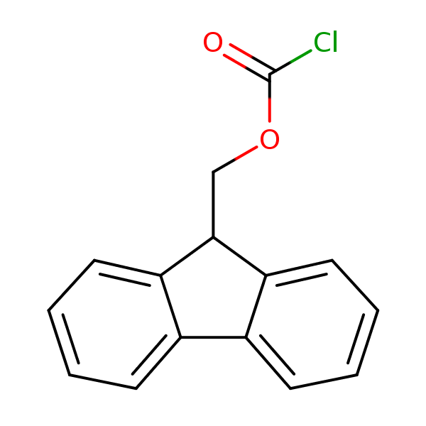 1-(9-Fluorenyl)methyl chloroformate structural formula