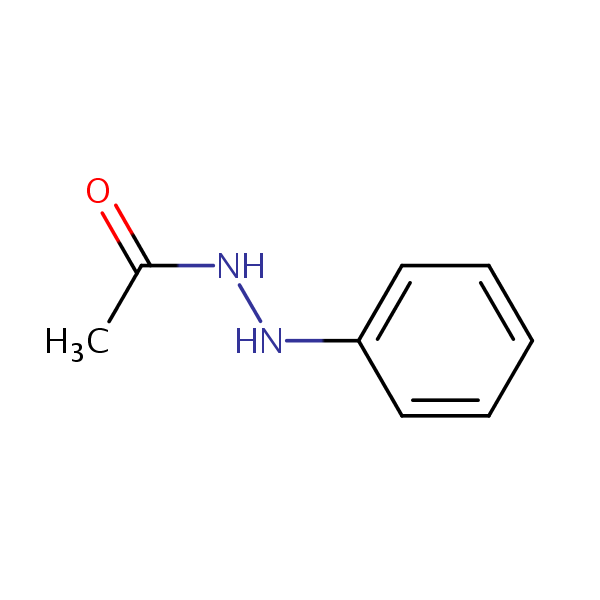 1-Acetyl-2-phenylhydrazine structural formula
