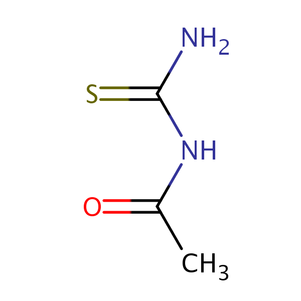1-Acetyl-2-thiourea structural formula