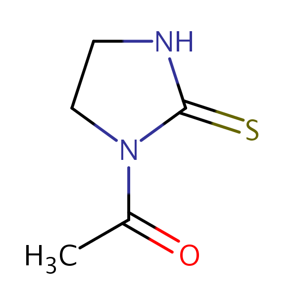 1-Acetylimidazolidinethione structural formula