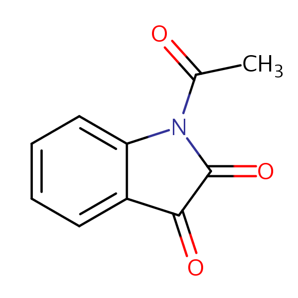 1-Acetylisatin structural formula