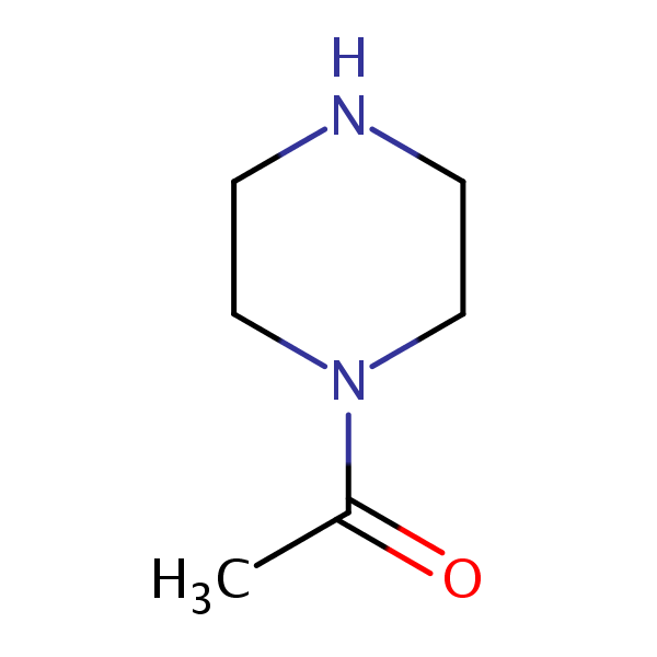 1-Acetylpiperazine structural formula