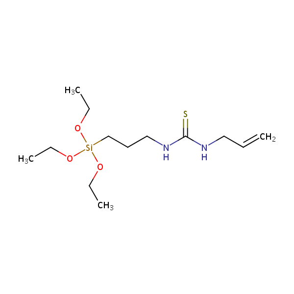 1-Allyl-3-(3-(triethoxysilyl)propyl)thiourea structural formula