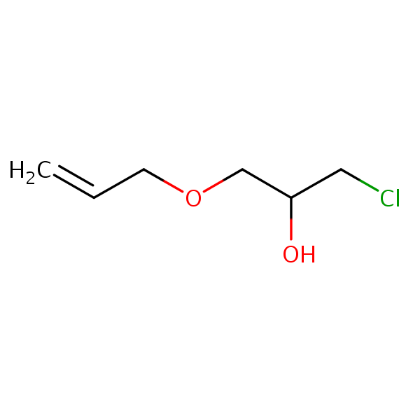 1-Allyloxy-3-chloro-2-propanol structural formula