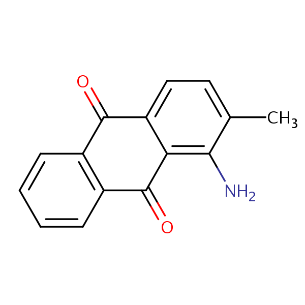 1-Amino-2-methylanthraquinone structural formula