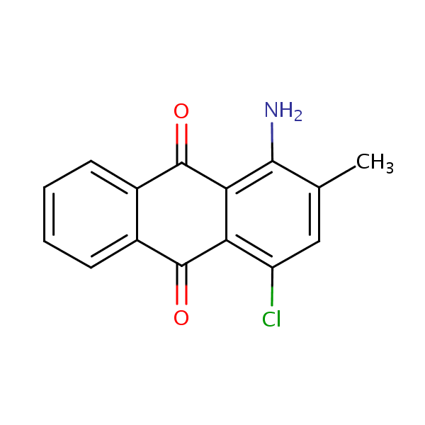 1-Amino-4-chloro-2-methylanthraquinone structural formula