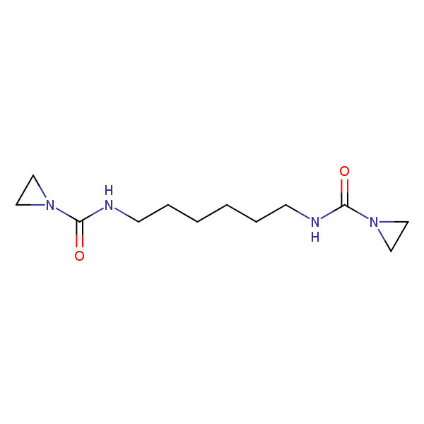1-Aziridinecarboxamide, N,N’-1,6-hexanediylbis- structural formula