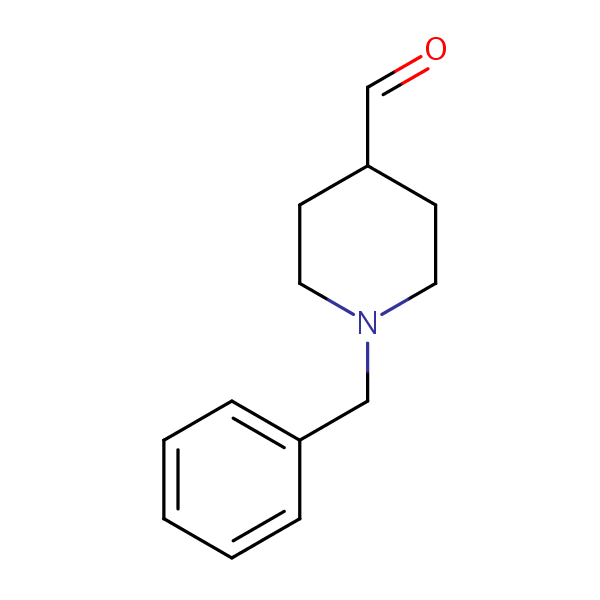 1-Benzylpiperidine-4-carbaldehyde structural formula