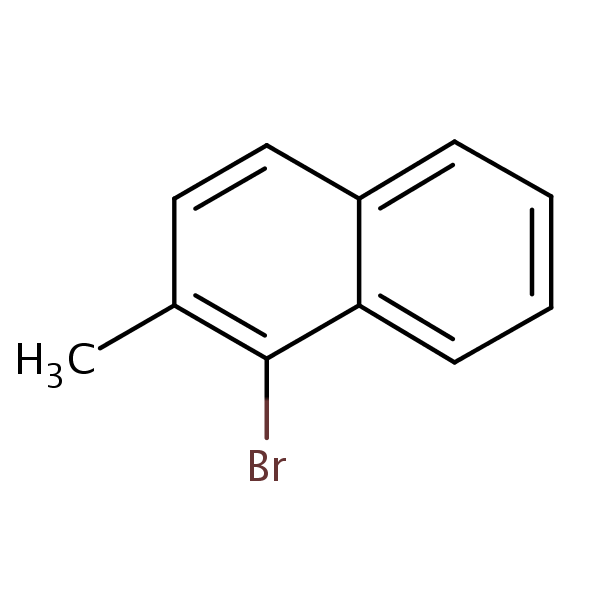 1-Bromo-2-methylnaphthalene structural formula