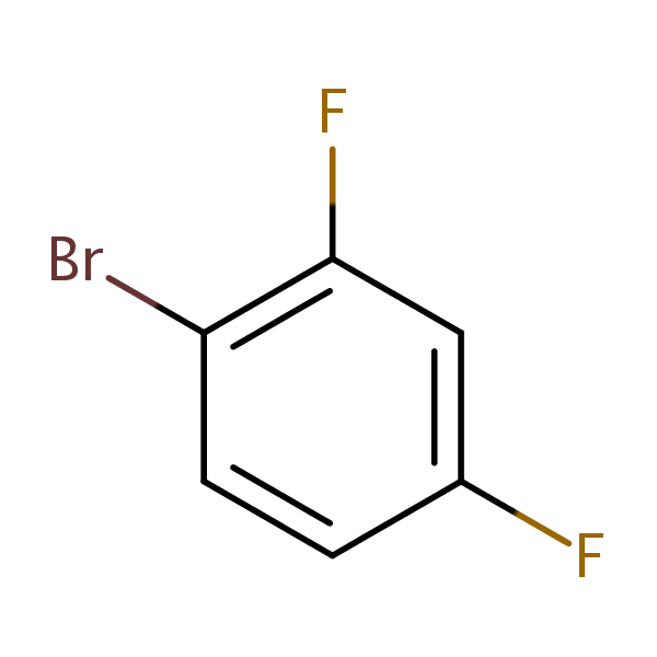 1-Bromo-2,4-difluorobenzene structural formula
