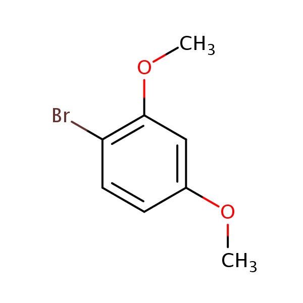 1-Bromo-2,4-dimethoxybenzene structural formula