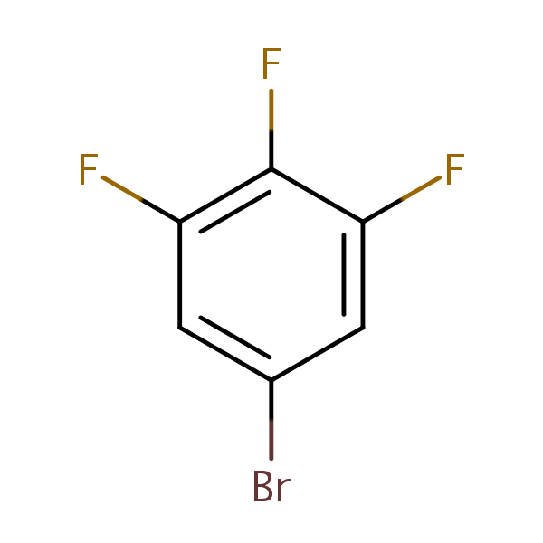 1-Bromo-3,4,5-trifluorobenzene structural formula