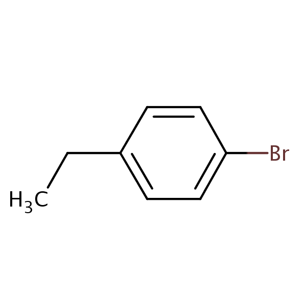 1-Bromo-4-ethylbenzene structural formula