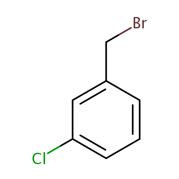 1-(Bromomethyl)-3-chlorobenzene structural formula