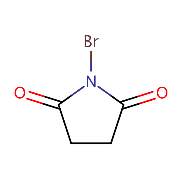 1-Bromopyrrolidine-2,5-dione structural formula