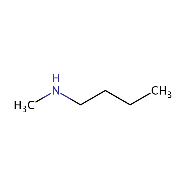 1-Butanamine, N-methyl- structural formula
