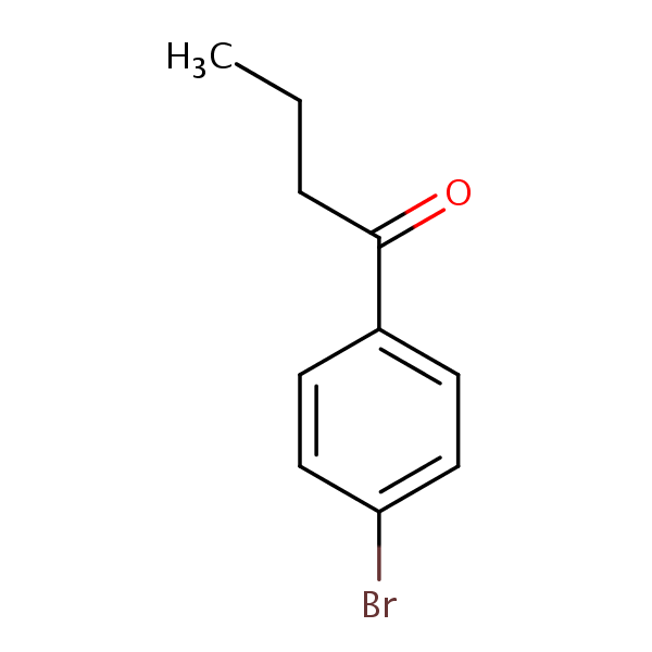 1-Butanone, 1-(4-bromophenyl)- structural formula