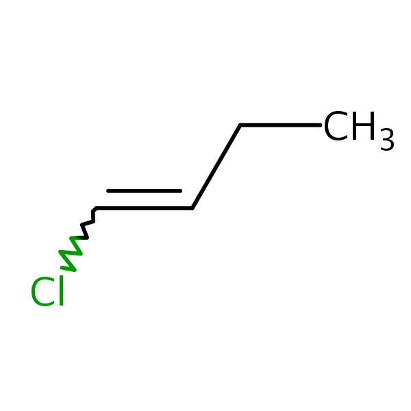 1-Butene, 1-chloro- structural formula