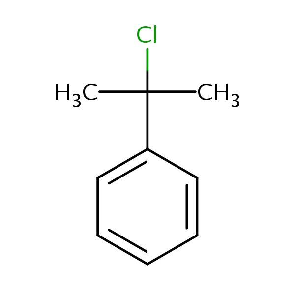 (1-Chloro-1-methylethyl)benzene structural formula