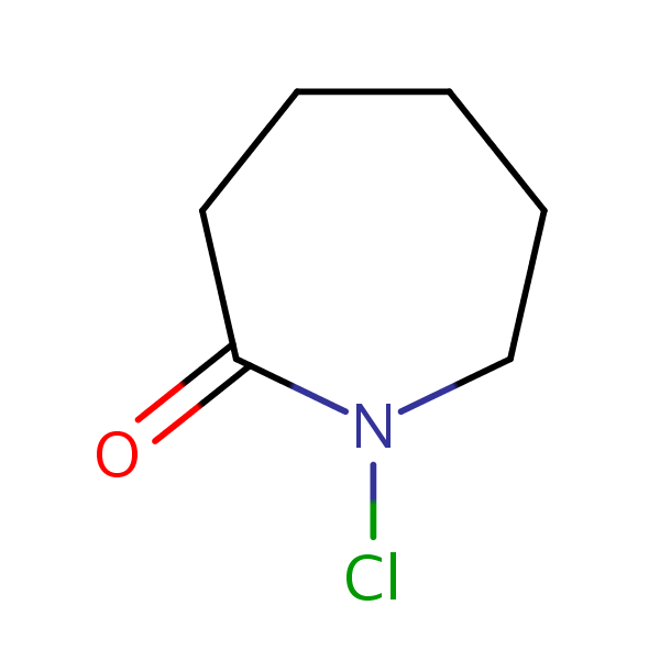 1-Chlorohexahydro-2H-azepin-2-one structural formula