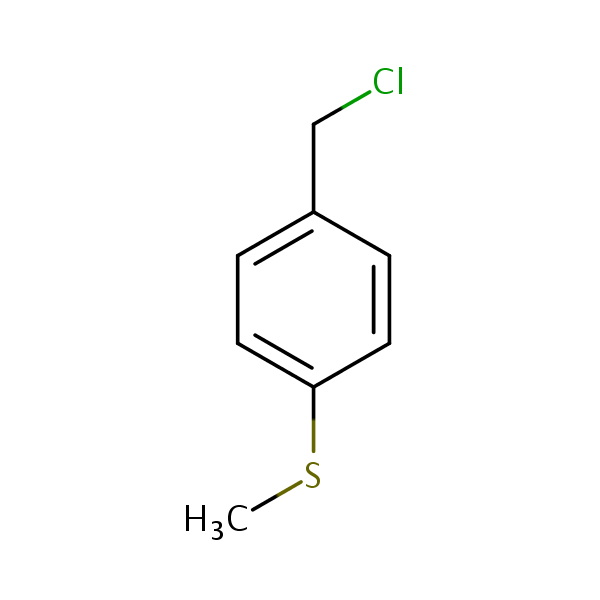 1-(Chloromethyl)-4-(methylthio)benzene structural formula
