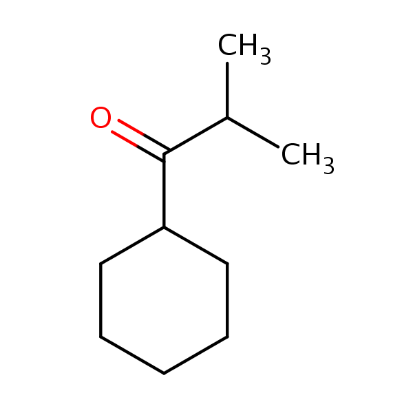 1-Cyclohexyl-2-methylpropan-1-one structural formula