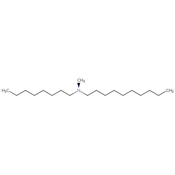 1-Decanamine, N-methyl-N-octyl- structural formula