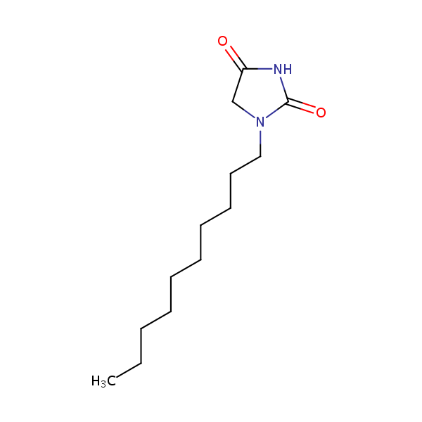1-Decylimidazolidine-2,4-dione structural formula