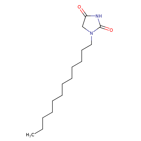1-Dodecylimidazolidine-2,4-dione structural formula