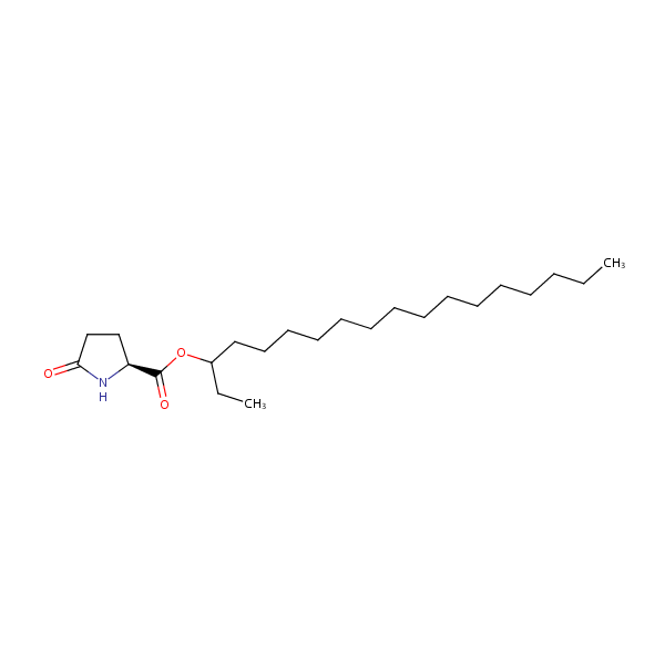 1-Ethylhexadecyl 5-oxo-L-prolinate structural formula