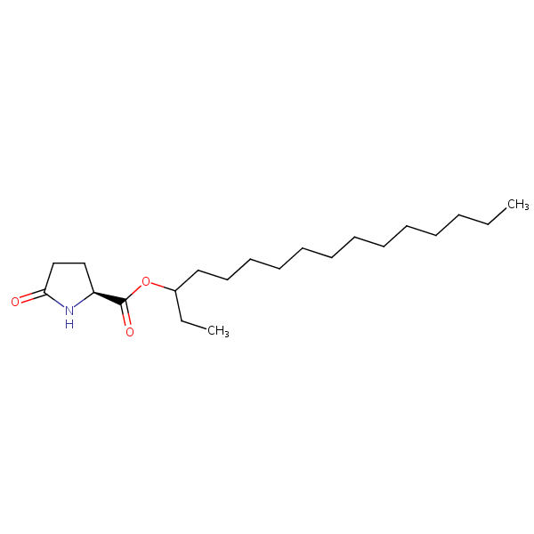 1-Ethyltetradecyl 5-oxo-L-prolinate structural formula