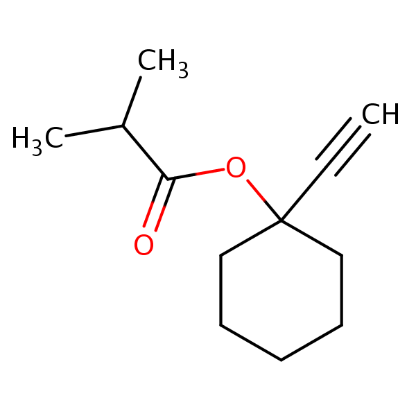 1-Ethynlcyclohexyl isobutyrate structural formula