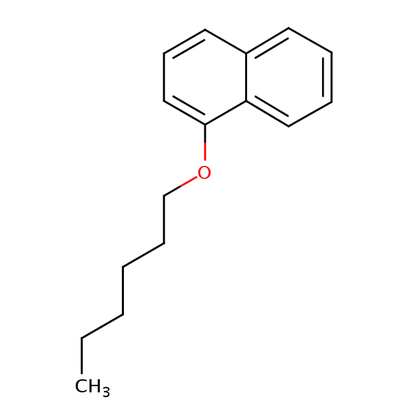 1-(Hexyloxy)naphthalene structural formula