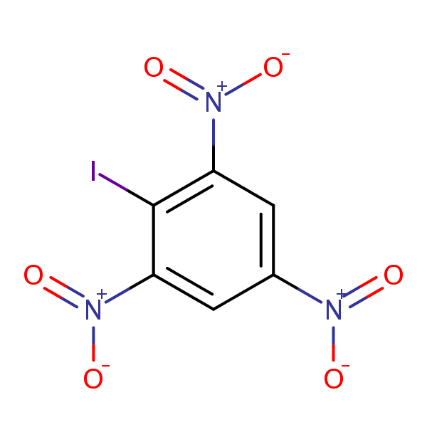 1-Iodo-2,4,6-trinitrobenzene structural formula
