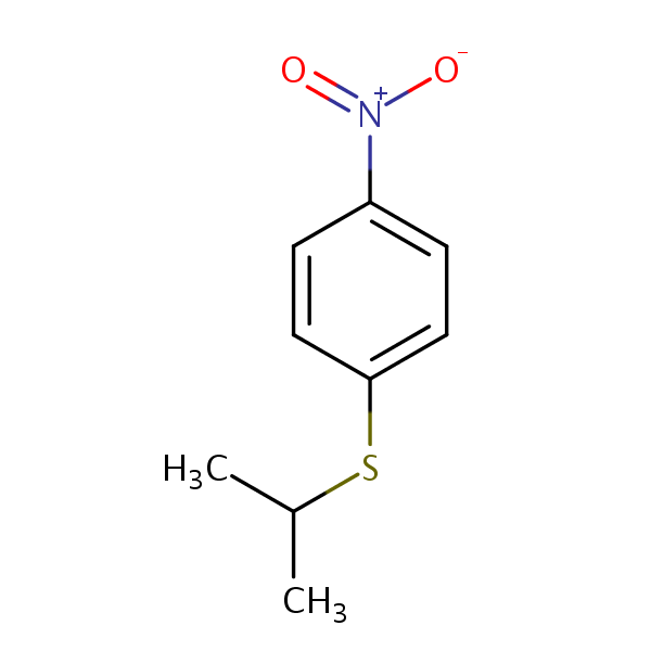 1-(Isopropylthio)-4-nitrobenzene structural formula