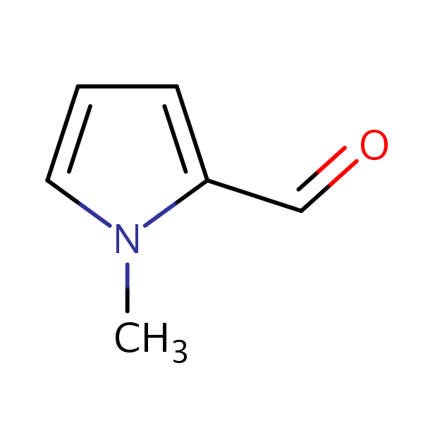 1-Methyl-1H-pyrrole-2-carboxaldehyde structural formula