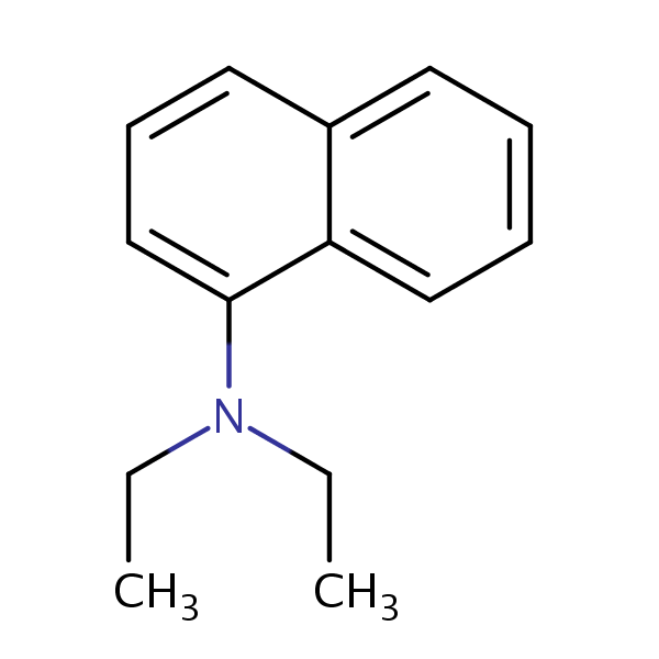 1-Naphthalenamine, N,N-diethyl- structural formula