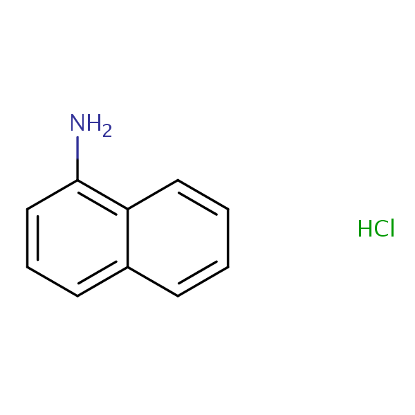 1-Naphthalenamine, hydrochloride structural formula