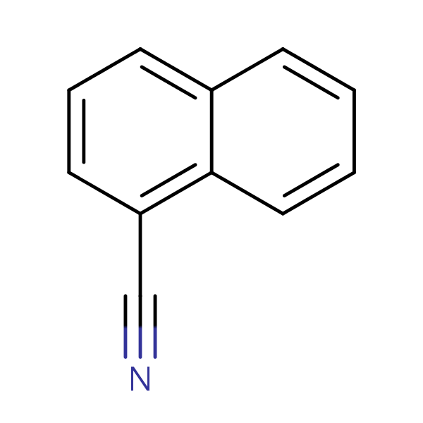 1-Naphthalenecarbonitrile structural formula