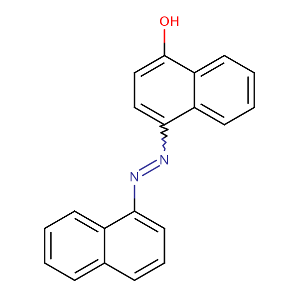 1-Naphthalenol, 4-(1-naphthalenylazo)- structural formula