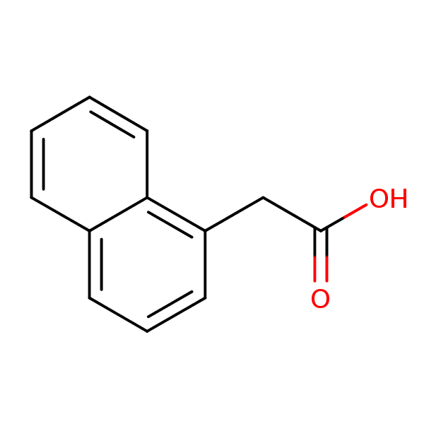 1-Naphthylacetic acid structural formula