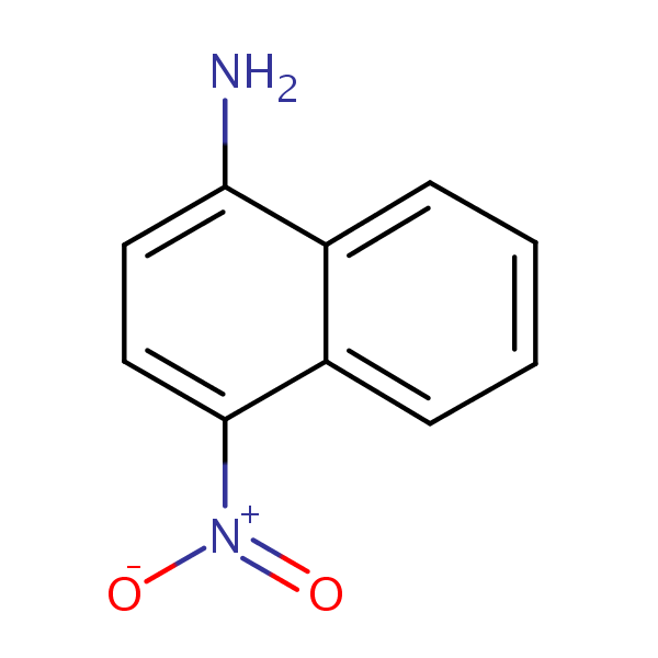 1-Naphthylamine, 4-nitro- structural formula
